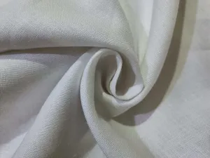 100% Hemp Linen 44 LEA White Fabric 58" Wide [Dyeable][12743] White
