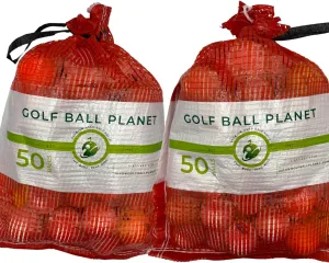 100 Shag/Practice/Hit Away/Range Used Golf Ball Mix in Mesh Bag - Golf Ball Planet