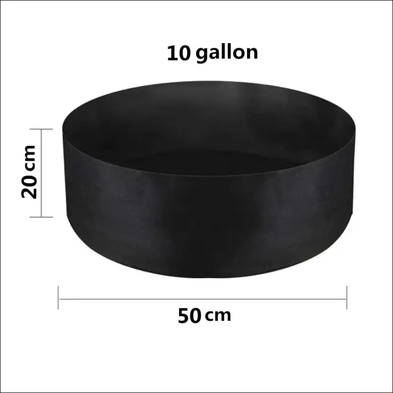 10/40/50/100 gallons fabric garden raised bed round planting container grow bags fabric planter pot