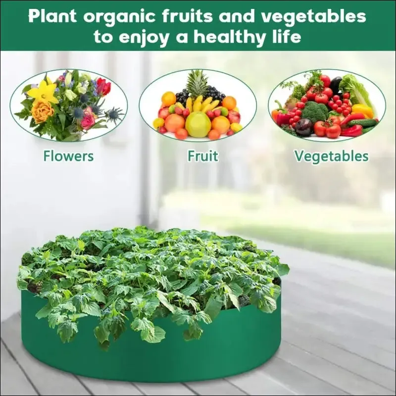 10/40/50/100 gallons fabric garden raised bed round planting container grow bags fabric planter pot