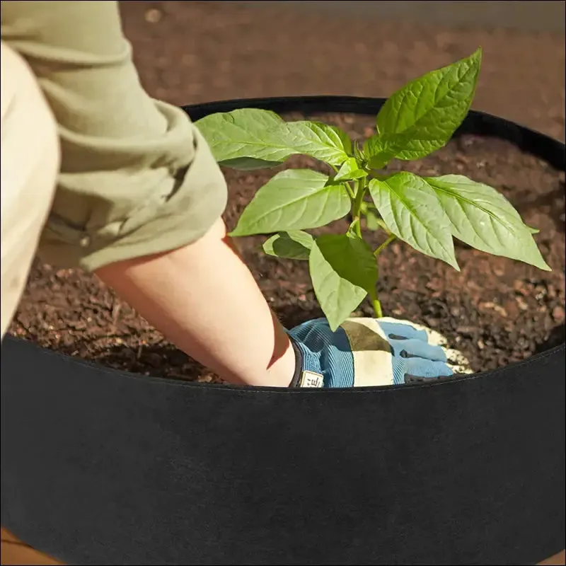 10/40/50/100 gallons fabric garden raised bed round planting container grow bags fabric planter pot