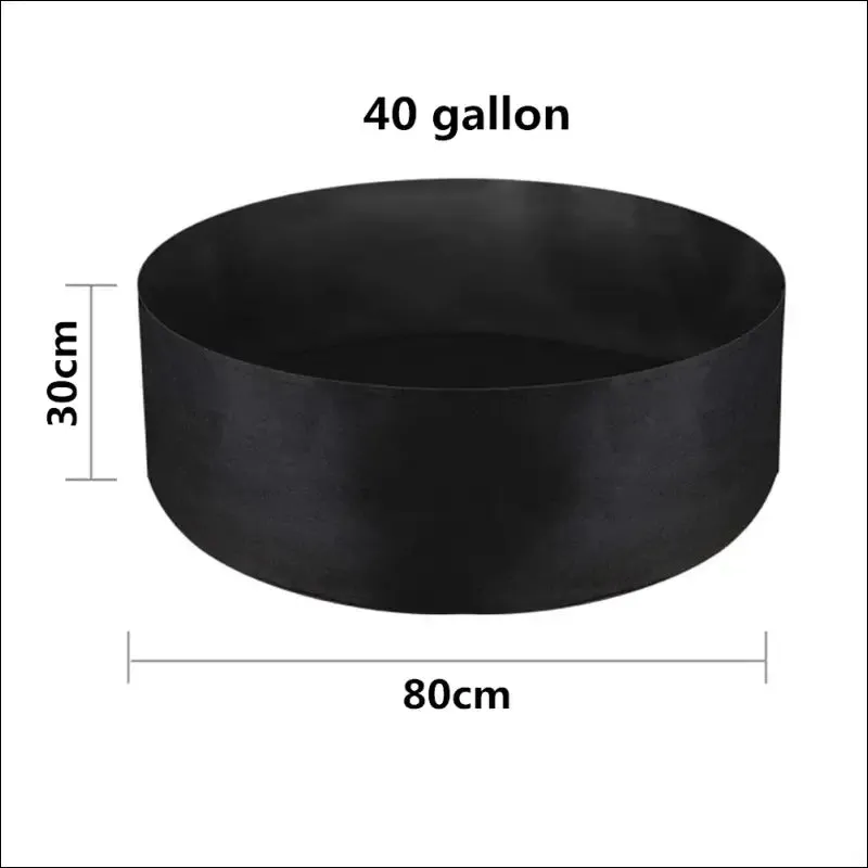 10/40/50/100 gallons fabric garden raised bed round planting container grow bags fabric planter pot