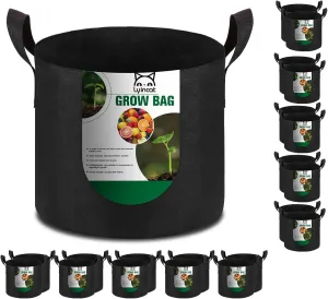 20-Pack 7 Gallon Grow Bags Heavy Duty Thickened Nonwoven Fabric Pots with Durable Handles