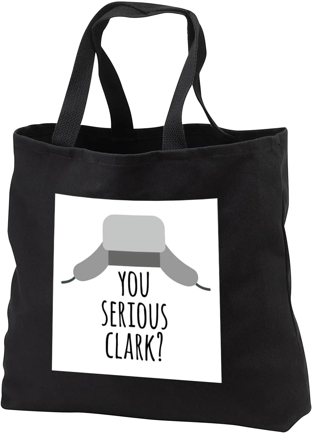 3dRose You serious Clark with trooper hat clipart. Black lettering on white. - Tote Bags (tb_328577)