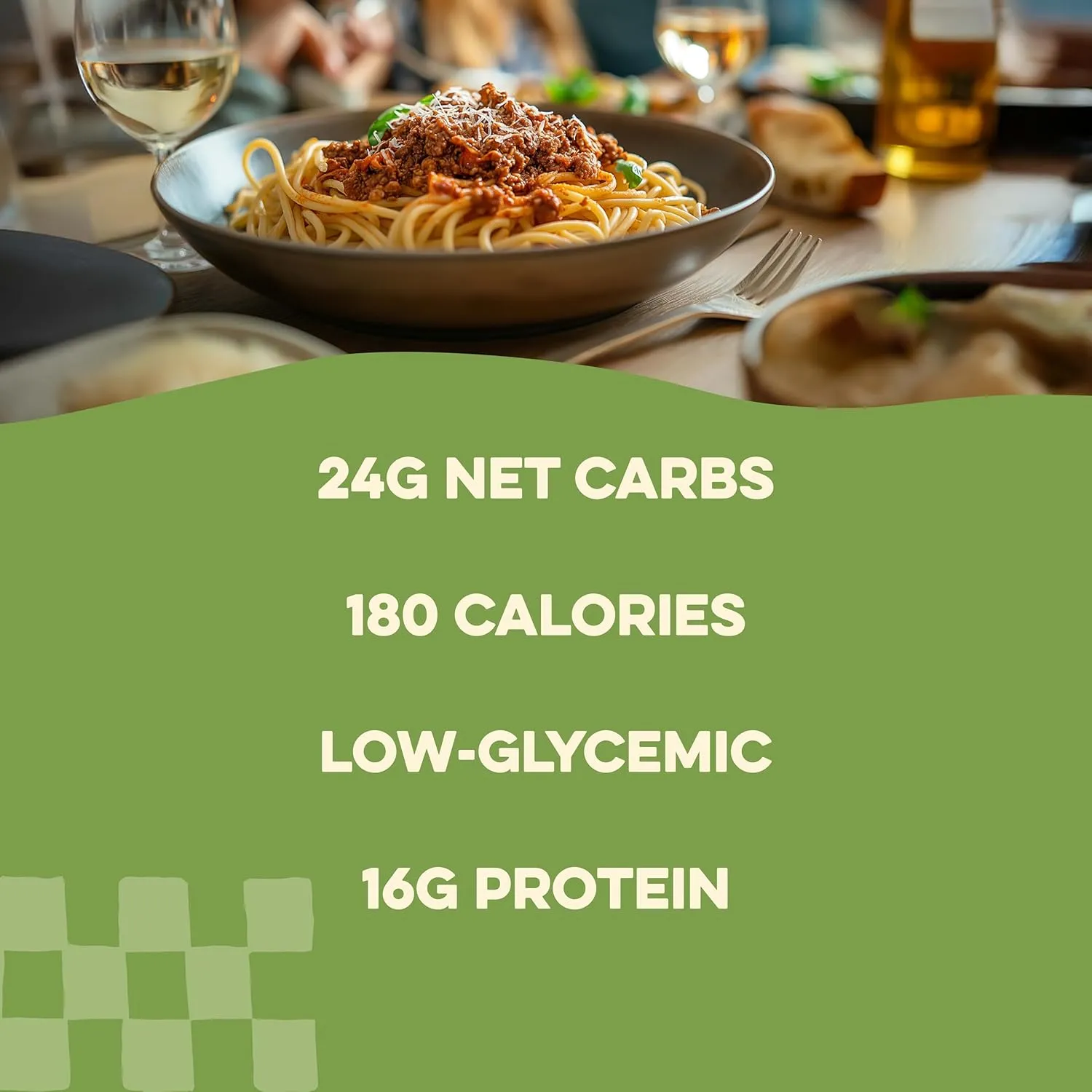 AL DENTE Carba-Nada Egg Fettuccine, Lower Carb, 16g High Protein, Cage Free Eggs, Non-GMO, Artisanal, Homemade Taste & Texture, 10oz Bags (Pack of 4)