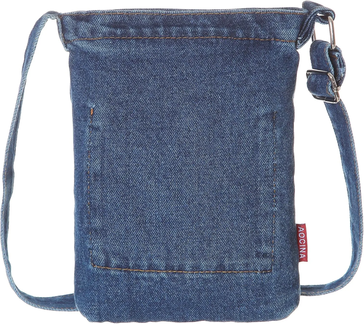 AOCINA Small Denim Purse Blue Jean Purse Shoulder Bag Denim Crossbody Bags for Women
