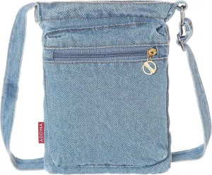 AOCINA Small Denim Purse Blue Jean Purse Shoulder Bag Denim Crossbody Bags for Women