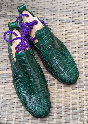 Ascot Tate - Jade Green Crocodile