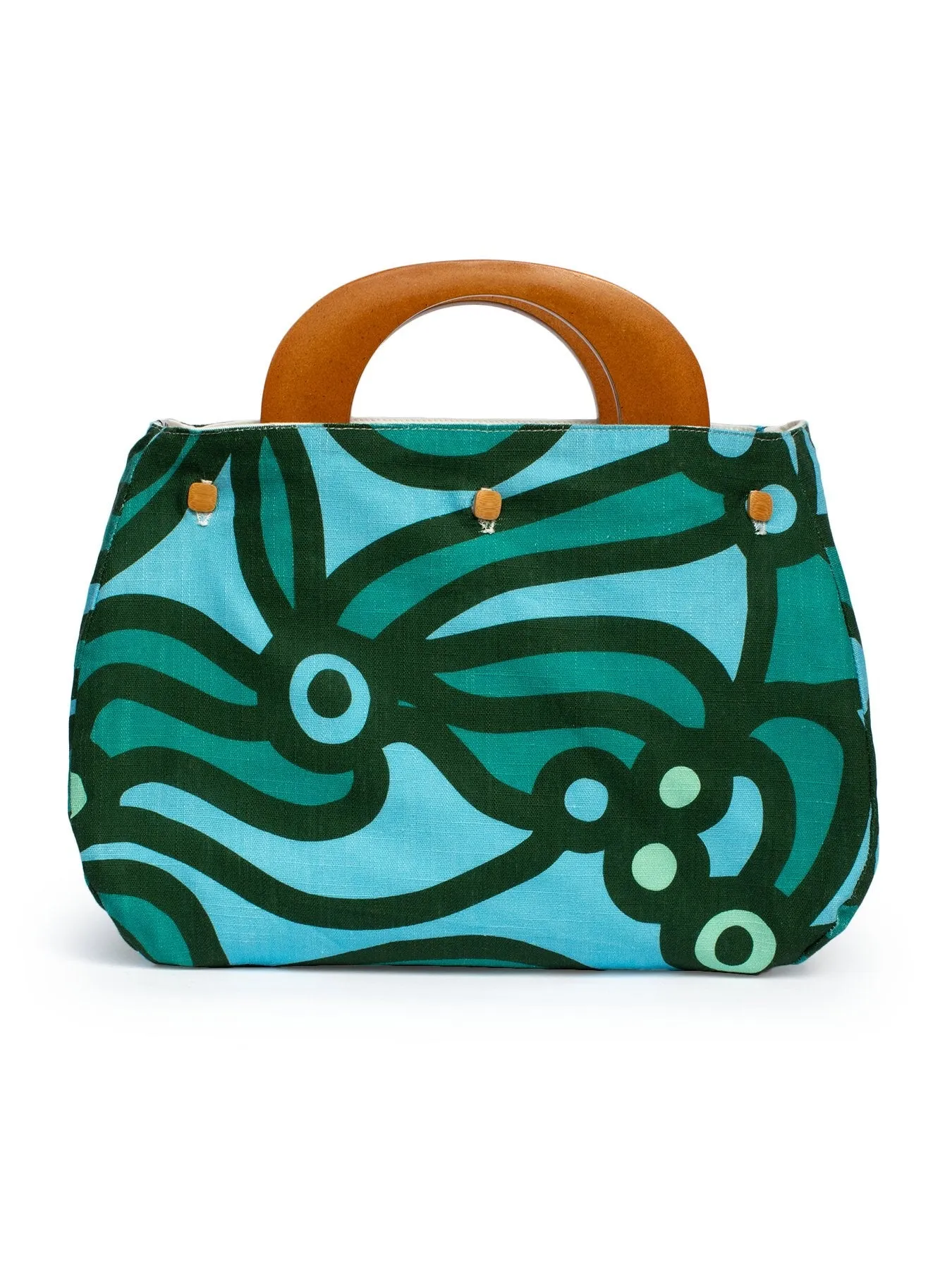 BAG COVER Chickaboom Green & Solid White