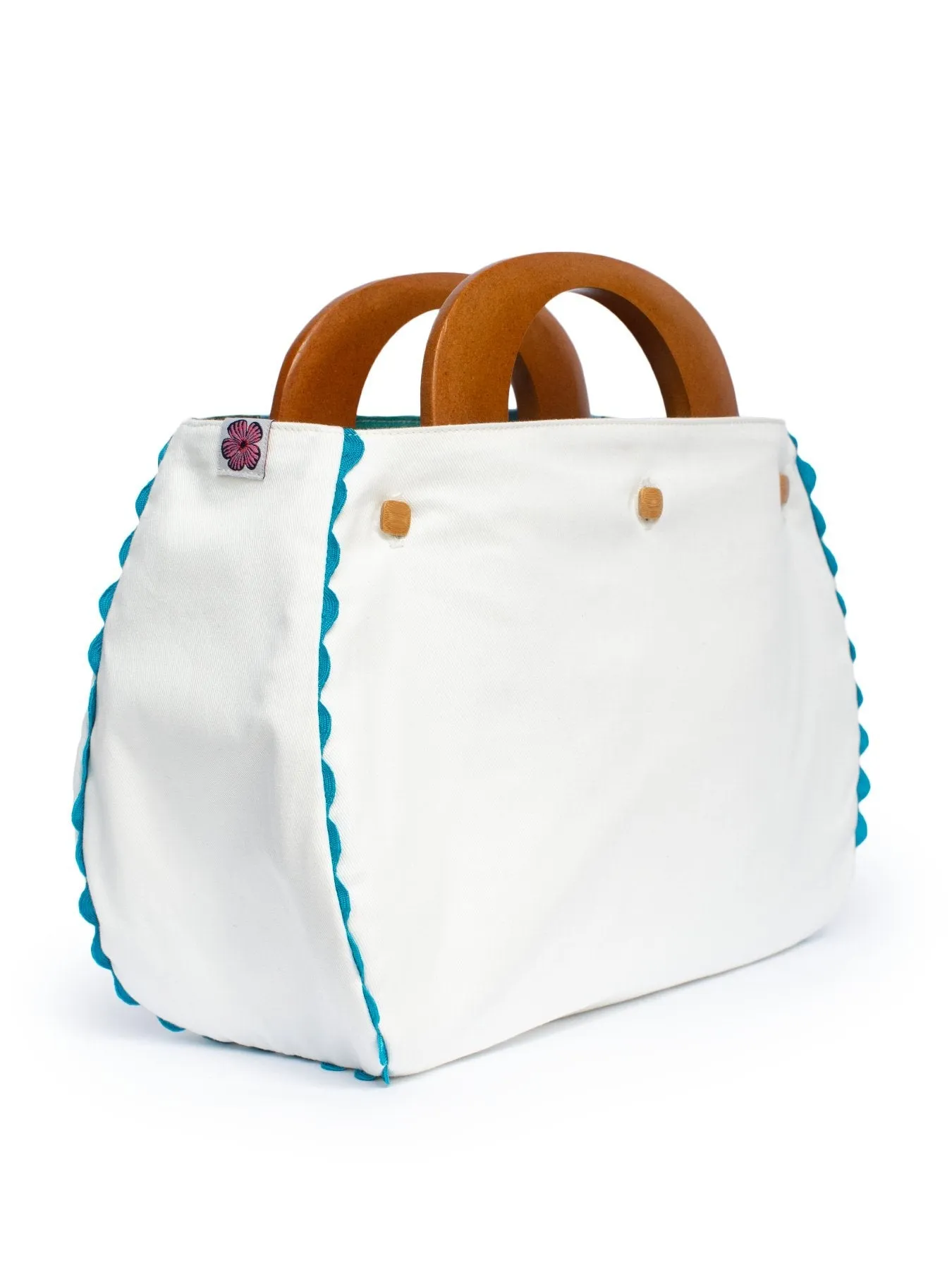 BAG COVER Chickaboom Green & Solid White