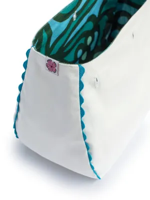 BAG COVER Chickaboom Green & Solid White