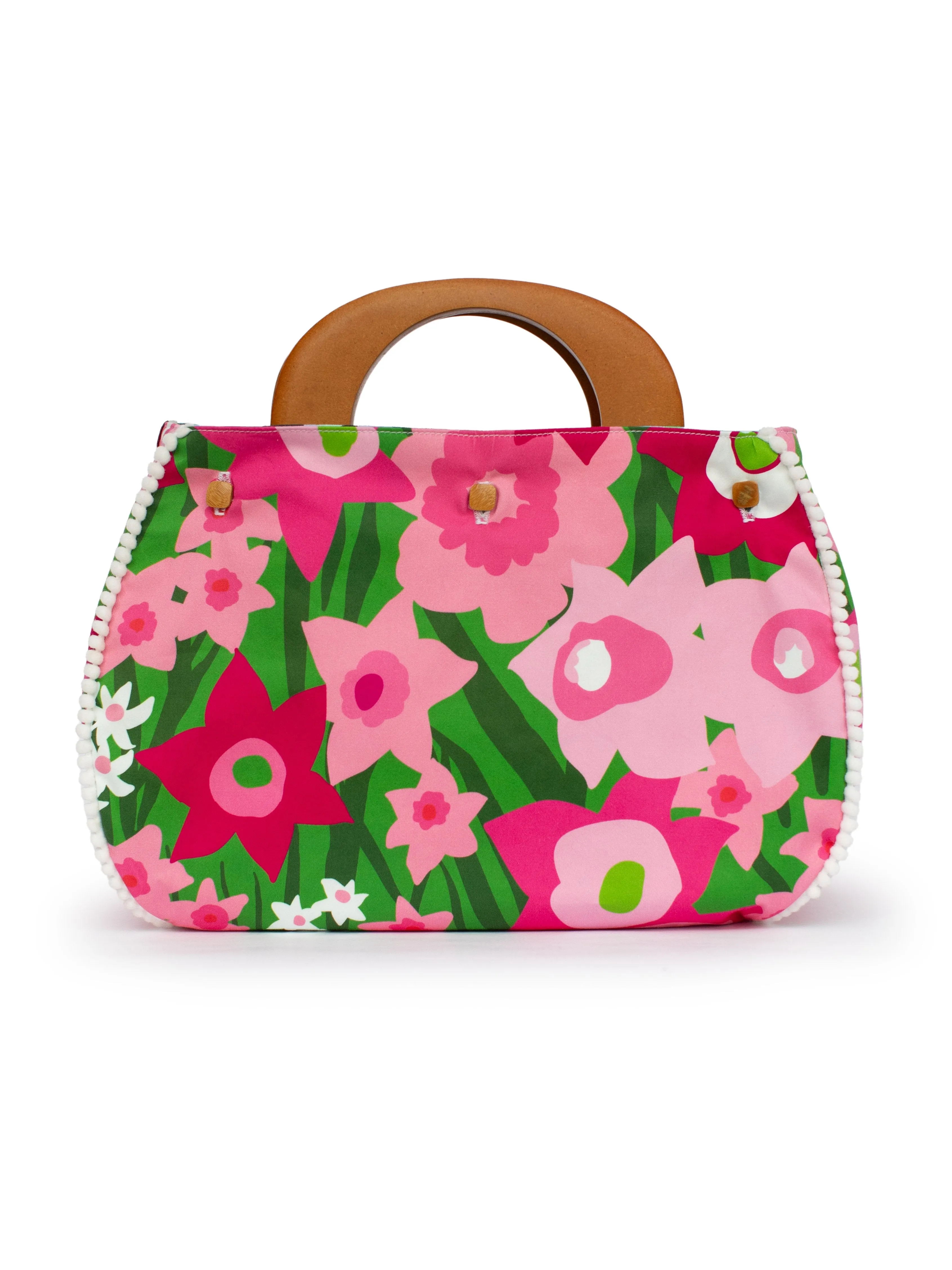 BAG COVER Daffodils Pink and Green & Garden Oasis Blue