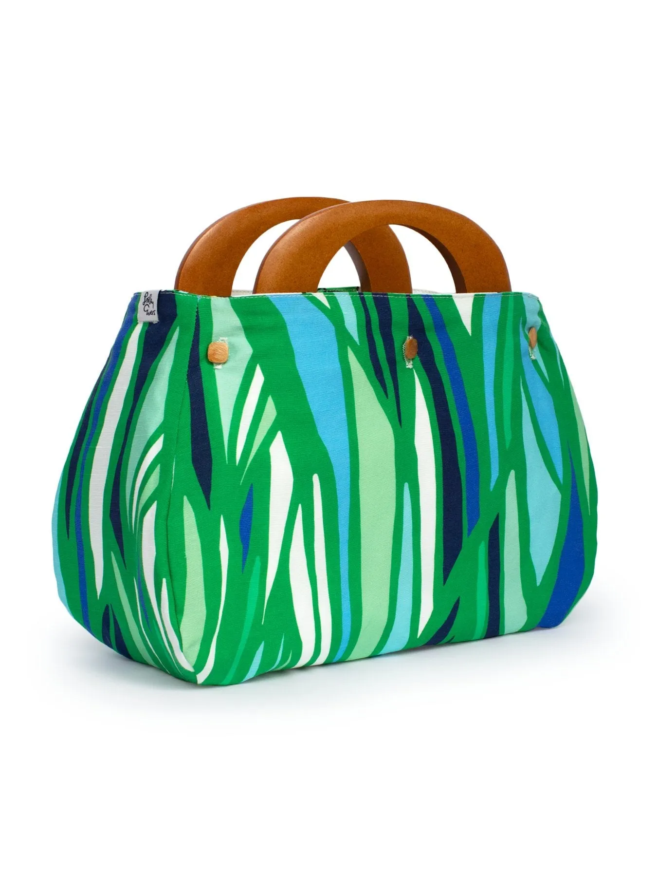 BAG COVER Geo Birds & Seagrass Green