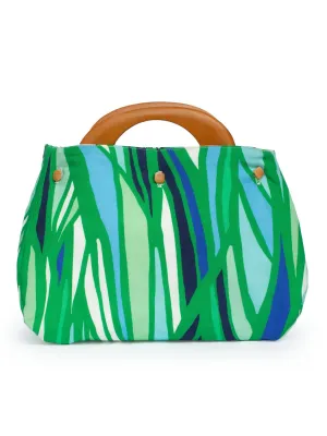 BAG COVER Geo Birds & Seagrass Green