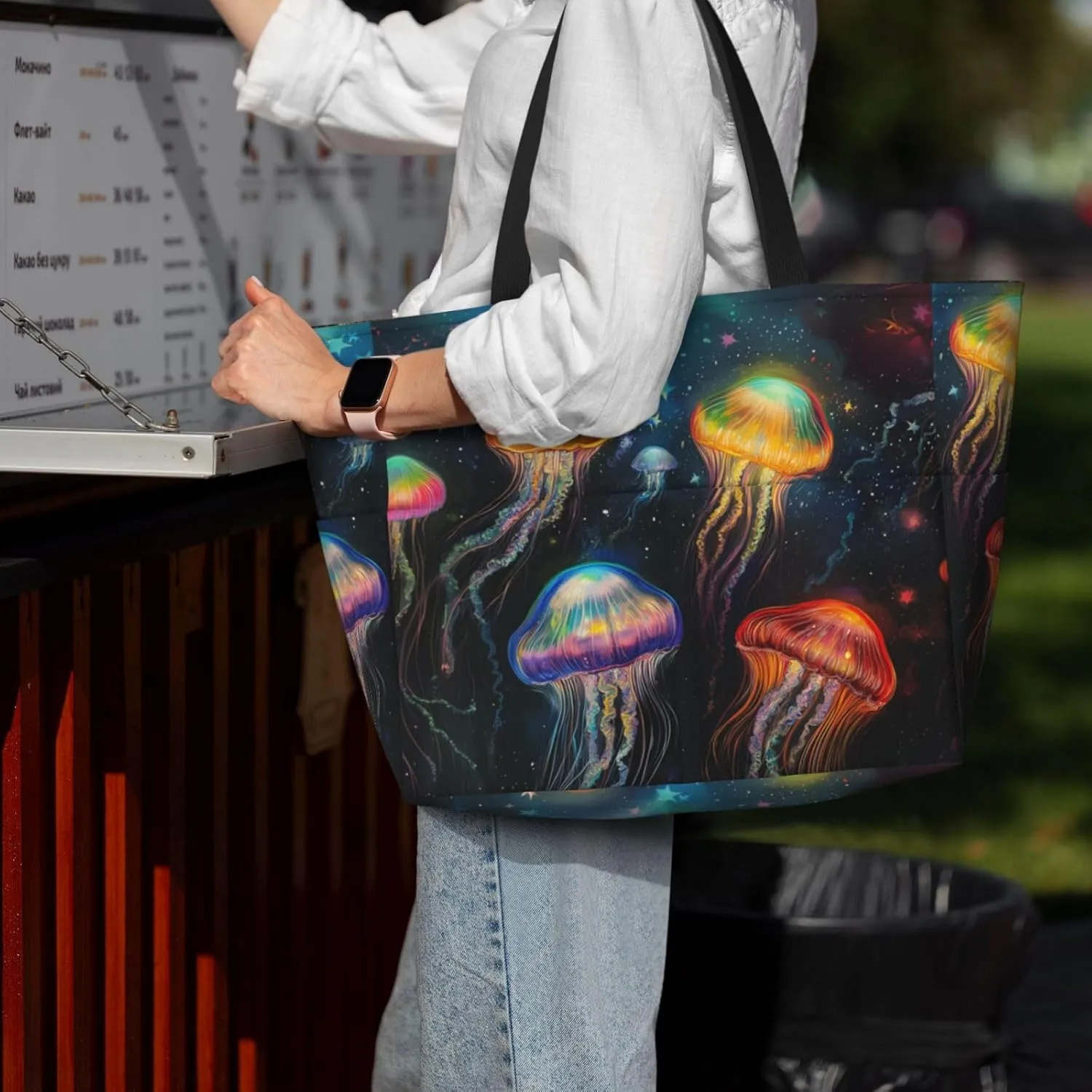 Beach Bag for Women Beach Tote Bag Waterproof Sandproof Large Bags with Zipper Big Capacity for Vacation Travel