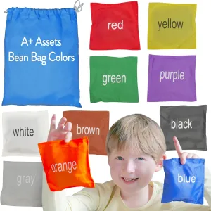 Bean Bags for Kids – Colorful Bean Bags for Learning Colors - 10 Pack - Educational Toy for Toddlers and Preschool