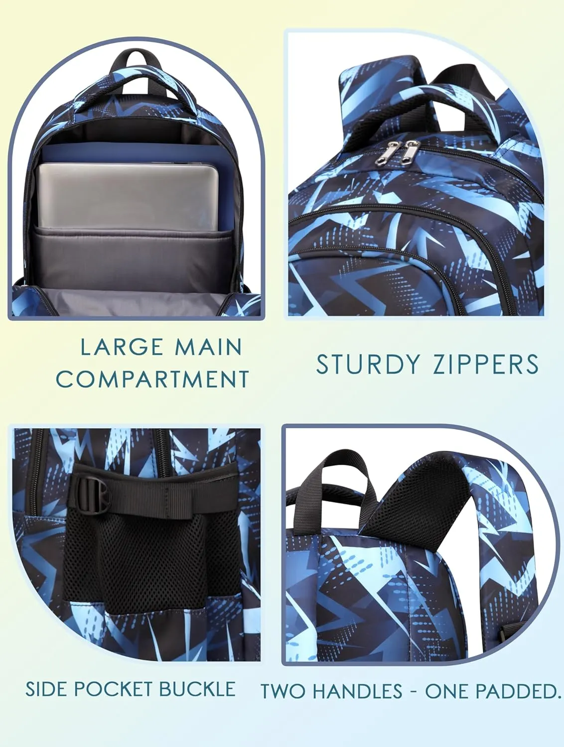 BLUEFAIRY Boys Backpack with Lunch Box Set for Kids Primary Elementary School Bags with Insulated Lunch Bags Back to School Bookbags Gifts for Son Grandson Aegean Blue