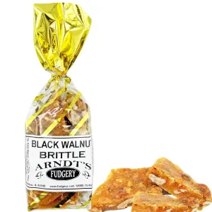 Brittle (set of 4 bags) 6 oz. per bag Homemade Arndts Fudgery DBA The Amish-Buggy (Black Walnut Brittle (4 Bags))