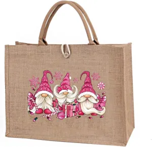 Christmas Gift Bags Reusable Large Weaving Beach Travel Tote Straw Bag for Women