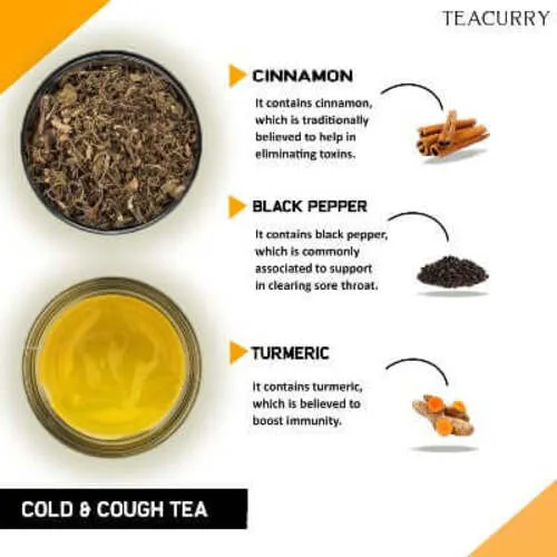 Cough and Cold Tea  - Helps with Sore Throat, Sinus Congestion & Runny Nose