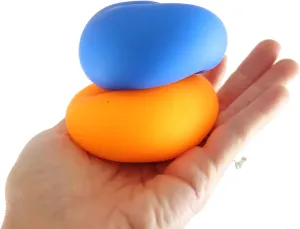 Curious Minds Busy Bags 2 Super Soft Doh Filled Stretch Ball - Ultra Squishy and Moldable Relaxing Sensory Fidget Dough Stress Toy (Random Colors)