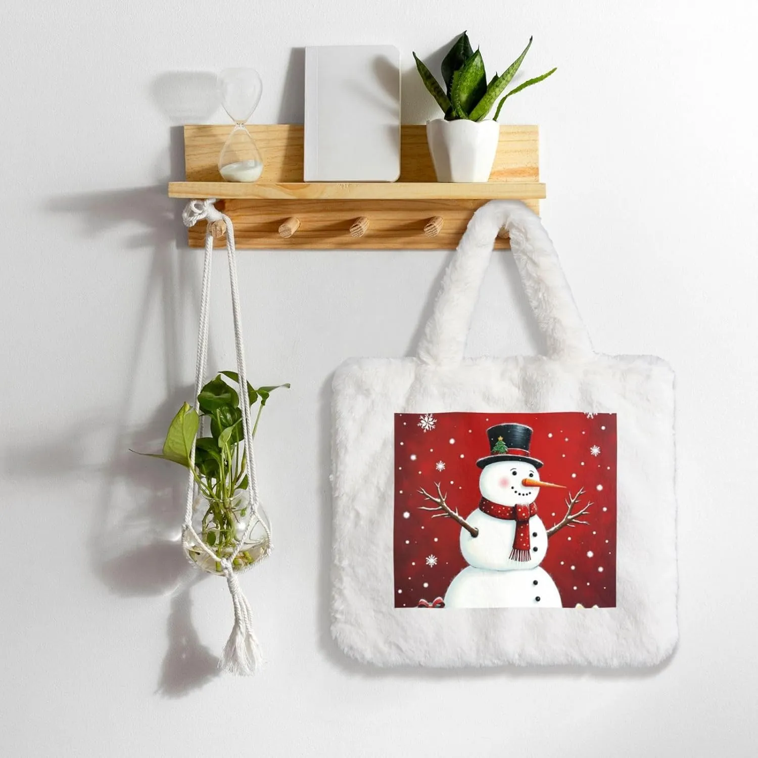 Cute Fuzzy Purse Fluffy Shoulder Bag Plush Furry Tote Bag Aesthetic Purse