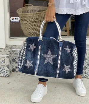 Denim Luggage Bag