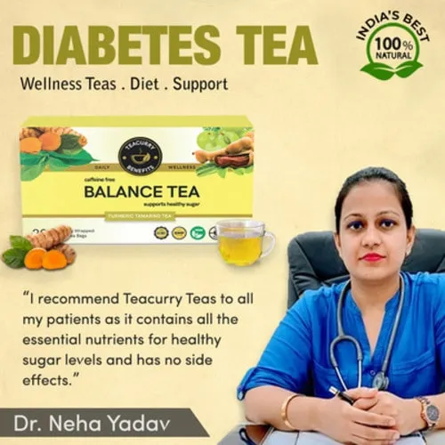 Diabetes Support Tea - Balance Tea with Diet Chart to help with Sugar Levels