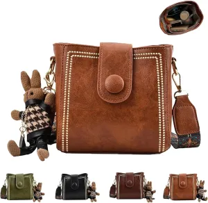 Dragentle Vintage Fashion Bag, Vintage Fashion Cowhide Bag with Adjustable Wider Shoulder Strap, Crossbody Bags for Women