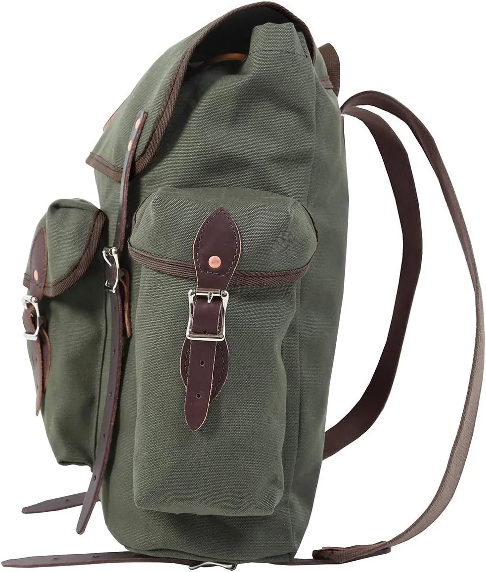 Duluth Pack Wanderer Backpack – Rugged Canvas Hiking Pack for Camping, Outdoor Adventures, Bushcraft, and Everyday Use