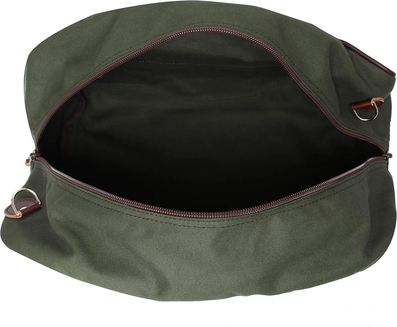 Duluth Pack Weekender Duffel – Rugged 15 oz Canvas Travel Bag with Leather Bottom – Made in USA
