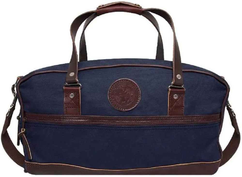 Duluth Pack Weekender Duffel – Rugged 15 oz Canvas Travel Bag with Leather Bottom – Made in USA