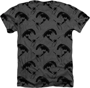 Elvis Presley Profiles Unisex Adult Sublimated Heather T Shirt