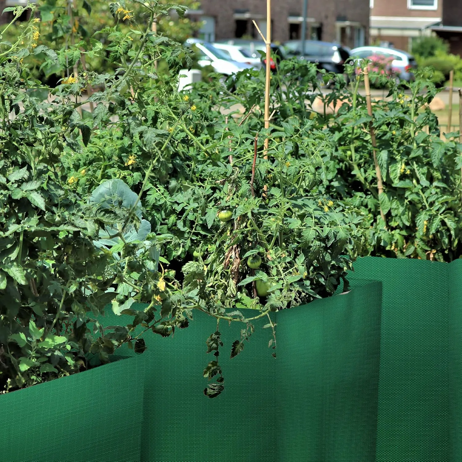 Fabric Raised Garden Bed 4Grids, 2 Pack Total 70 Gallon Fabric Raised Planting Bed Garden Grow Bags Heavy Duty Breathable Raised Planter Container for Gardening Vegetables &Plants Outdoor
