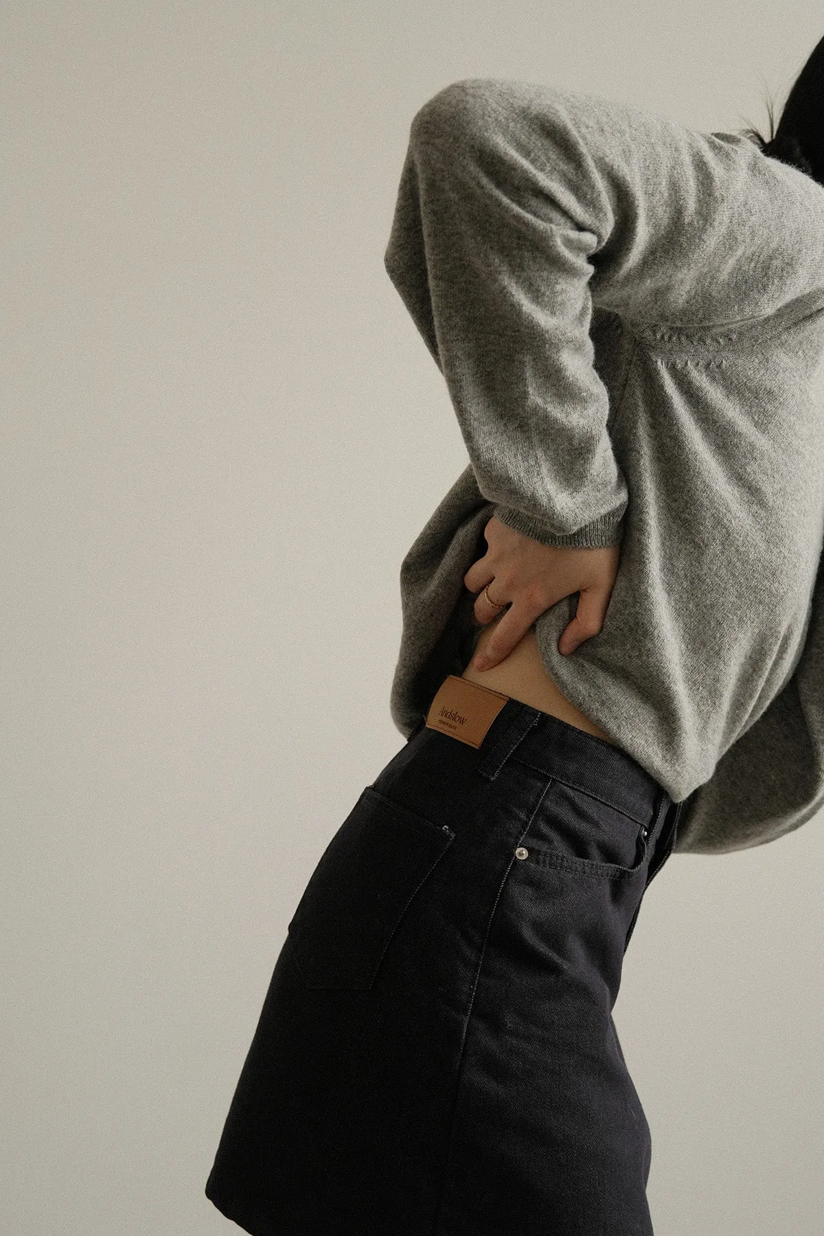 Fan Denim Skirt