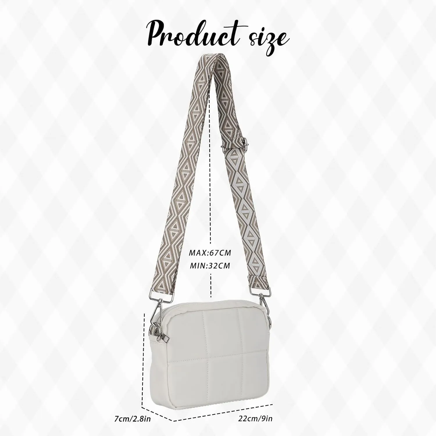 Fecialy Quilted Crossbody Bags for Women Lightweight Puffer Shoulder Bag Design Travel Puffer Tote Bag