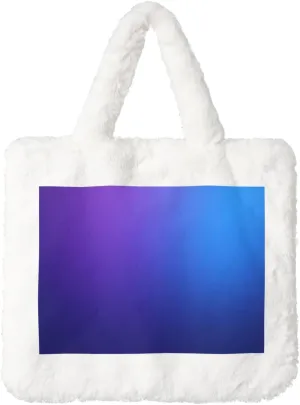 Fluffy Bag Fluffy Shoulder Bag Furry Plush Handbag Faux Fur Flower Tote Bag for Ladies Women