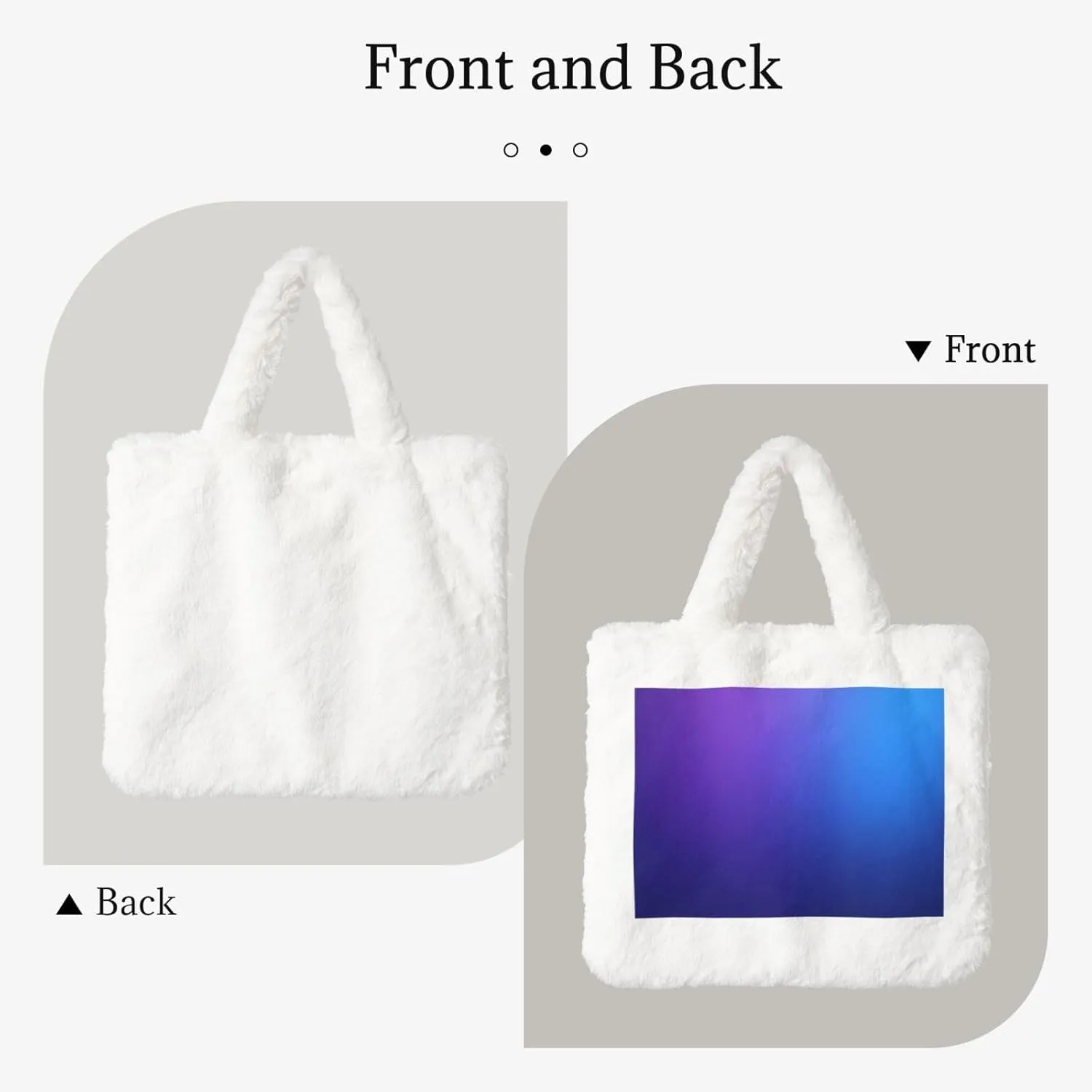 Fluffy Bag Fluffy Shoulder Bag Furry Plush Handbag Faux Fur Flower Tote Bag for Ladies Women