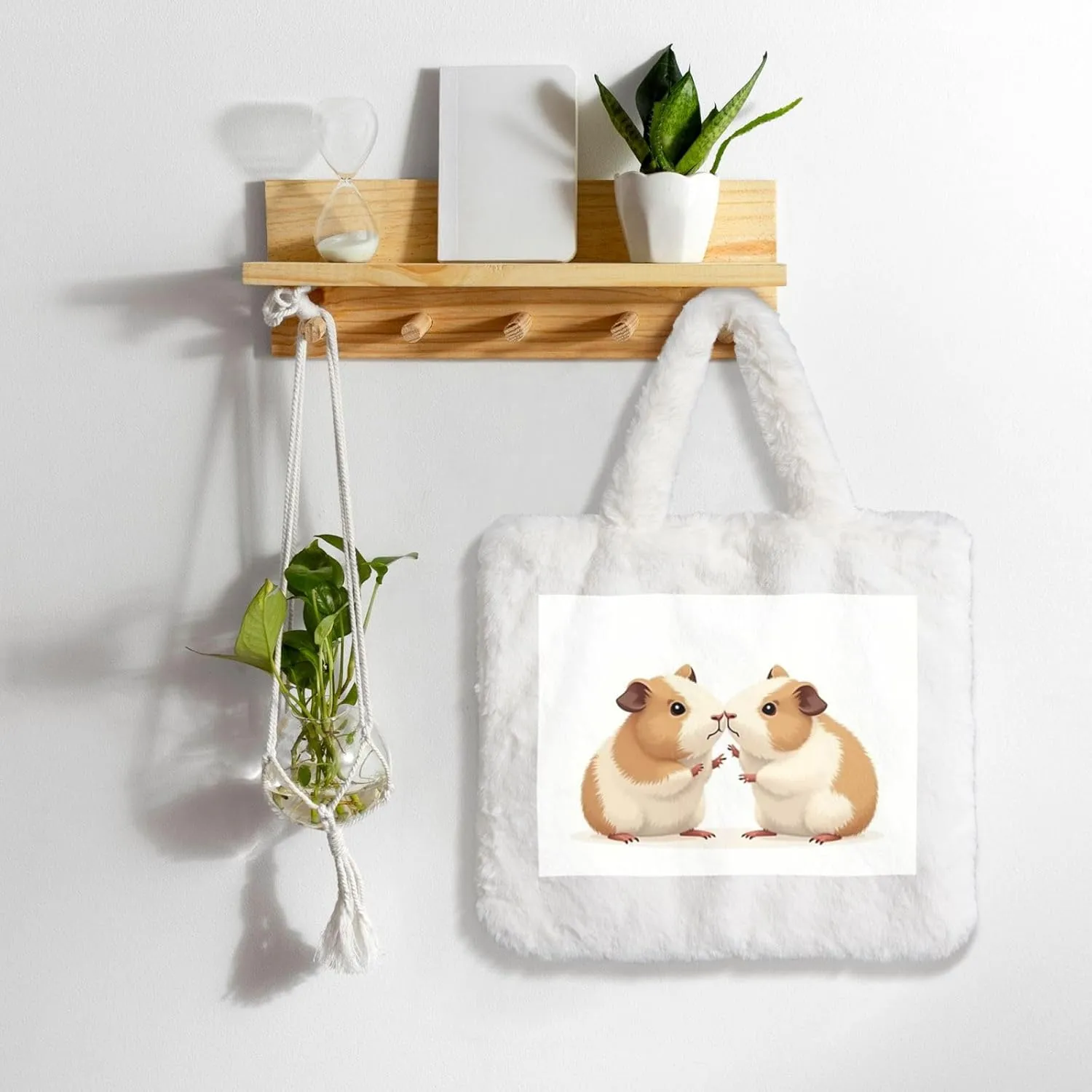 Fluffy Tote Bag Ladies Shoulder Bag Women Furry Tote Bag Plush Handbag Women Cute Bag for Women