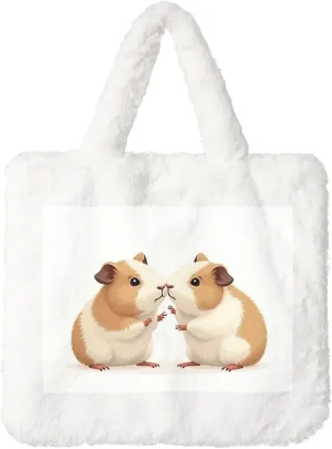 Fluffy Tote Bag Ladies Shoulder Bag Women Furry Tote Bag Plush Handbag Women Cute Bag for Women