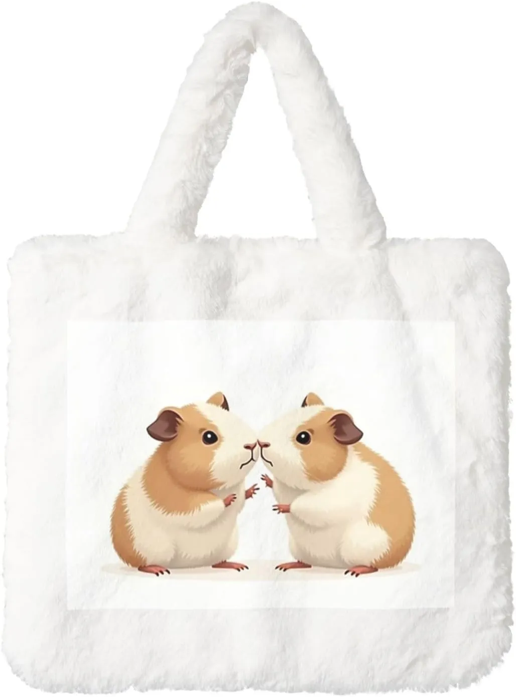 Fluffy Tote Bag Ladies Shoulder Bag Women Furry Tote Bag Plush Handbag Women Cute Bag for Women