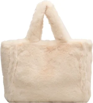 Fluffy Tote Bag Large Fur Purses for Women Winter Fuzzy Totes Furry Shoulder Handbag Plush Bags