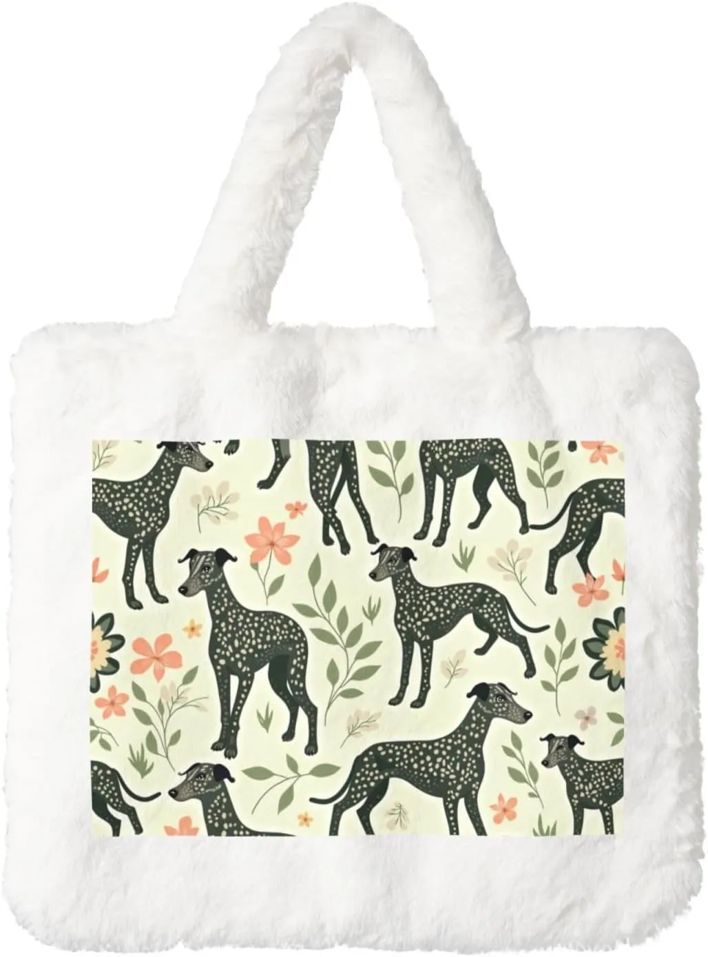Fluffy Tote Bag, Winter Furry Purse for Women Faux Fur Bag Plush Purse Fuzzy Shoulder Handbag