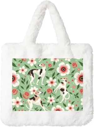 Fluffy Tote Bag, Winter Furry Purse for Women Faux Fur Bag Plush Purse Fuzzy Shoulder Handbag