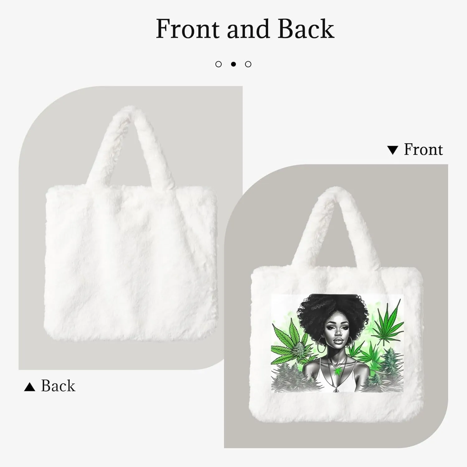 Furry Purse for Women, Plush Shoulder Handbag Faux Fur Bag Fluffy Tote Bag, Winter Tote Handbag
