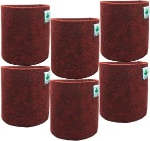 Geo Fabric Grow Bags for Desktop Plants, Succulents, Small Plants | Heavy Duty 500 GSM | Small Fabric Pots 5x5 inches Without Handles | Set of 6 Bags