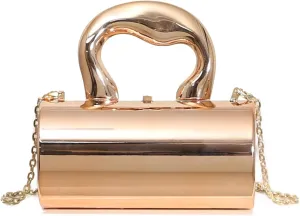 Gold Purse, Clutch Purses for Women, Acrylic Clutch Y2k Purse Satchel Crossbody Bags Women's Evening Parties Handbag