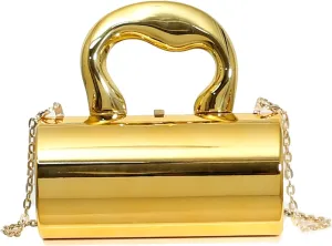 Gold Purse, Clutch Purses for Women, Acrylic Clutch Y2k Purse Satchel Crossbody Bags Women's Evening Parties Handbag