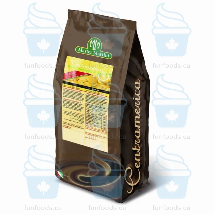 Gran Centramerica Yellow Lemon Discs - Compound Chocolate - 10 KG Box - Master Martini Canada