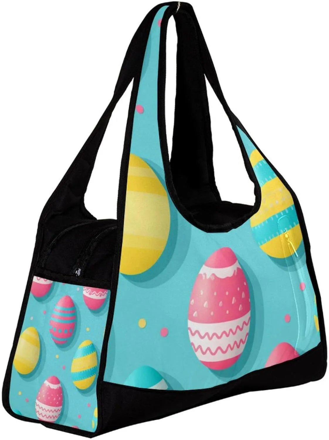 Gym Bags for Men,Travel Duffel Bags for Women,Colored Print Egg Easter,Workout Bag